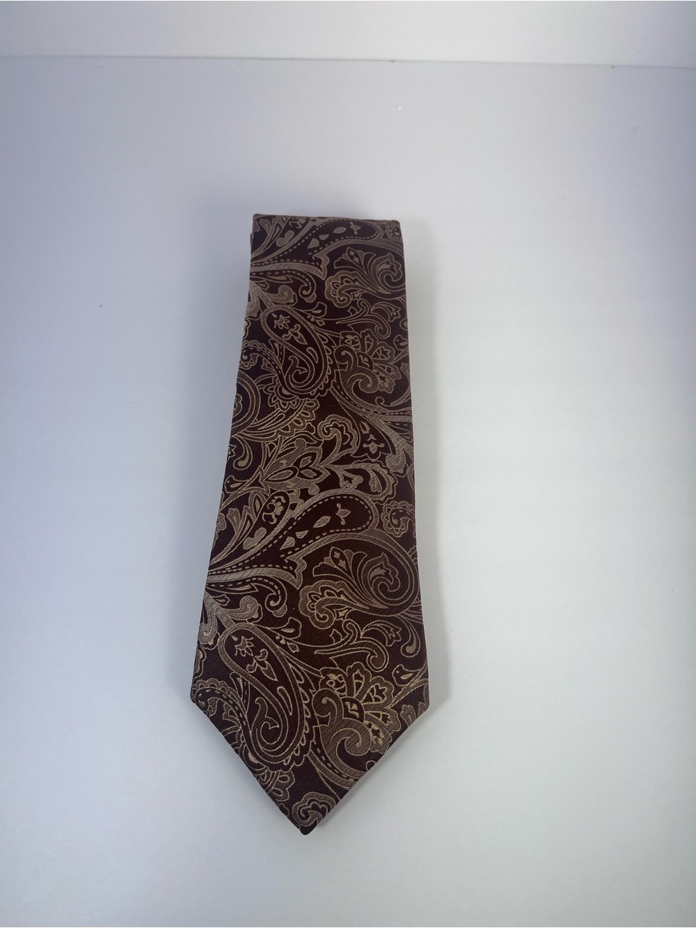 Sean John Brown Paisley Silk Tie